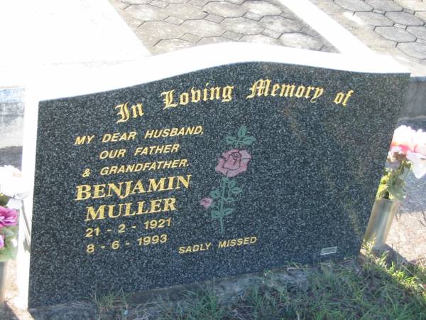 Benjamin MULLER  | b: 21 Feb 1921, d: 8 Jun 1992  | Minden/Coolana - St Johns Lutheran  | 