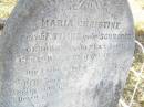 Maria Christine TIMKE (nee SCHRODER), born 9 Jan 1803 died 21 Jan 1884?; St Johns Evangelical Lutheran Church, Minden, Esk Shire 
