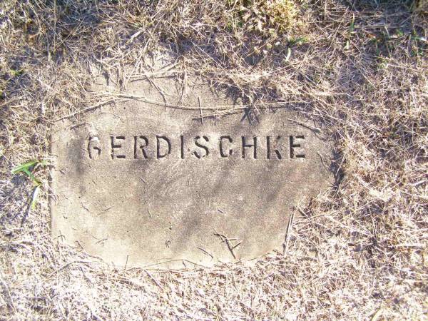 GERDISCHKE;  | St Johns Evangelical Lutheran Church, Minden, Esk Shire  | 