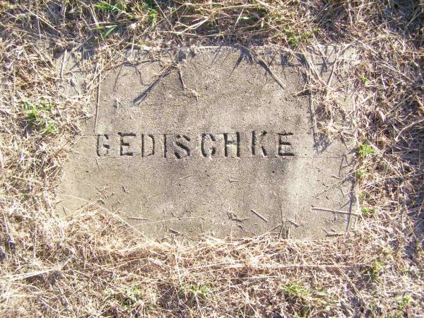 GEDISCHKE;  | St Johns Evangelical Lutheran Church, Minden, Esk Shire  | 