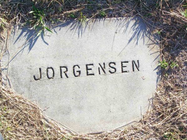 JORGENSEN;  | St Johns Evangelical Lutheran Church, Minden, Esk Shire  | 