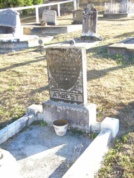 Emma WEISMANN,  | born 26 Sept 1875 died 16 Apr 1943;  | St Johns Evangelical Lutheran Church, Minden, Esk Shire  | 