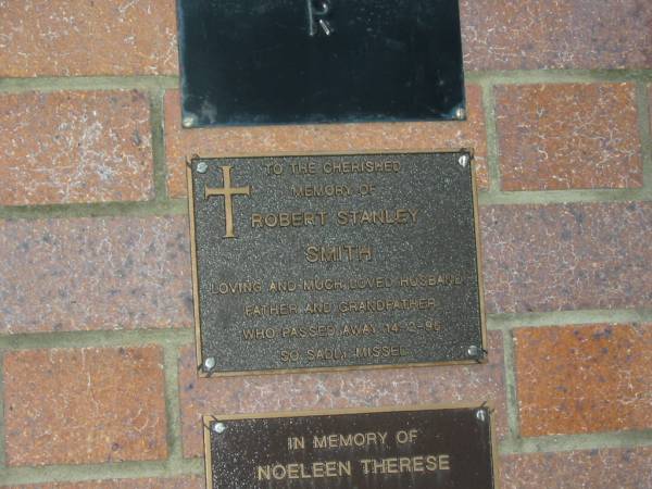 Robert Stanley SMITH,  | husband father grandfather,  | died 14-2-96;  | Mooloolah cemetery, City of Caloundra  |   | 