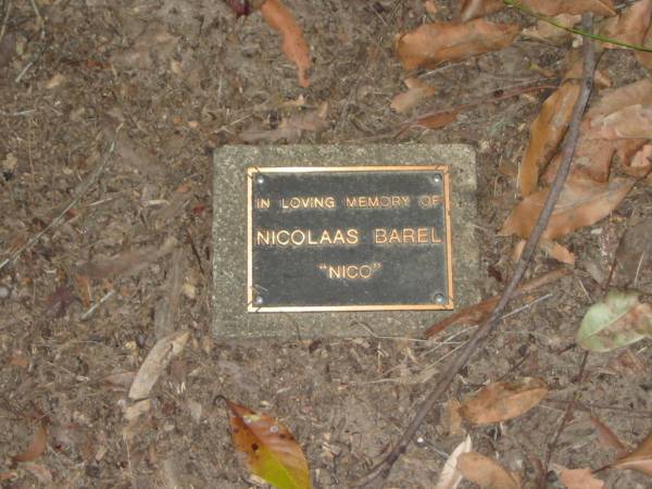 Nicolaas (Nico) BAREL;  | Mooloolah cemetery, City of Caloundra  |   | 