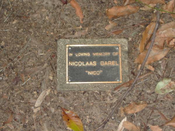 Nicolaas (Nico) BAREL;  | Mooloolah cemetery, City of Caloundra  |   | 