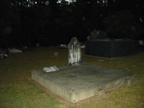 Samuel RABJOHNS,  | born Devonshire Wales UK 1848,  | migrated Australia 1885 on  Duke of Hampshire   | with wife Sarah & 5 children,  | selected land on Mooloolah River,  | graxing cattle & established a saw mill,  | died 1931;  | Sarah,  | wife of Samuel RABJOHNS,  | died 3 Aug 1927 aged 88 years;  | Thomas William RABJOHNS,  | son,  | died 19 Sept 1917 aged 39 years;  | Mooloolah cemetery, City of Caloundra  |   |   | 