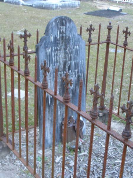 George TEASDALE,  | died 5 March 1889 aged 68 years;  | Mooloolah cemetery, City of Caloundra  |   | 
