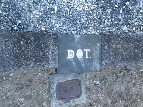Doris (Dot),  | daughter of S. & J. JOHNSON,  | died 8 Feb 1937 aged 10 years;  | Mooloolah cemetery, City of Caloundra  |   | 