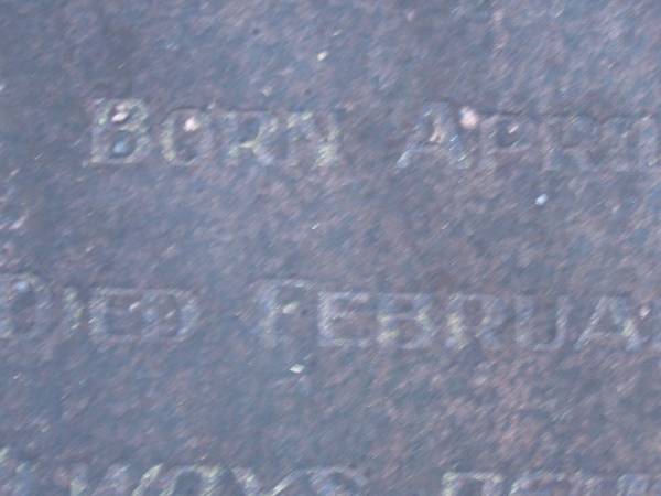 Mary BURGESS,  | born April 1898,  | died Feb 1983;  | Mooloolah cemetery, City of Caloundra  |   |   | 