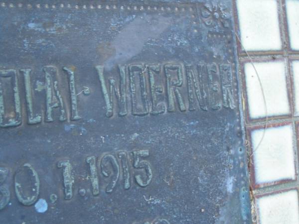 Elsa Nicolai WOERNER,  | born 30-1-1915,  | died 25-6-1978;  | Mooloolah cemetery, City of Caloundra  |   | 