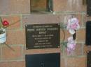
Rose Amelia Phoebe BRAY,
18-6-1928 - 10-9-2002,
missed by husband Joe & family;
Mooloolah cemetery, City of Caloundra

