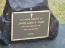 
James (Jim). S. CAMP,
born 23 Feb 1932,
died 18 May 1987;
Mooloolah cemetery, City of Caloundra

