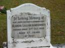 
Blanche Lillian MAWHINNEY,
mother grandmother,
died 31 Oct 1958 aged 67 years;
Mooloolah cemetery, City of Caloundra

