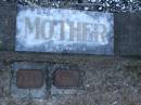 mother; Mooloolah cemetery, City of Caloundra  