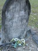 
Margaret Winifred HANLON,
died 28 April 1931 aged 21 years;
Mooloolah cemetery, City of Caloundra

