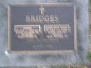 
George BRIDGES,
29-1-1916 - 24-2-1989,
husband of Kathleen,
father of Pamela (dec) & Graham;
Kathleen Mary BRIDGES,
19-7-1914 - 22-8-2005,
wife of George,
mother of Pamela (dec) & Graham;
Mooloolah cemetery, City of Caloundra
[REDO]

