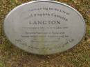 David Stephen Cameron LANGTON, 21 Dec 1929 - 24 Oct 1994, husband of Valda, father of Rae, Stephen & Joy; Mooloolah cemetery, City of Caloundra 