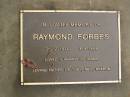
Raymond FORBES,
28-12-1930 - 9-4-1999,
husband of Jessie,
father of Tony, Neil & Sharon;
Mooloolah cemetery, City of Caloundra
