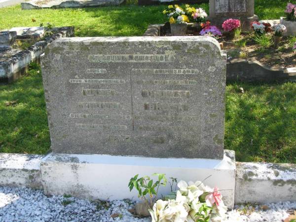 Jane BROWN,  | mother,  | died 24 Jan 1950 aged 76 years;  | George BROWN,  | husband father,  | died 26 Jan 1937 aged 67 years;  | Moore-Linville general cemetery, Esk Shire  | 