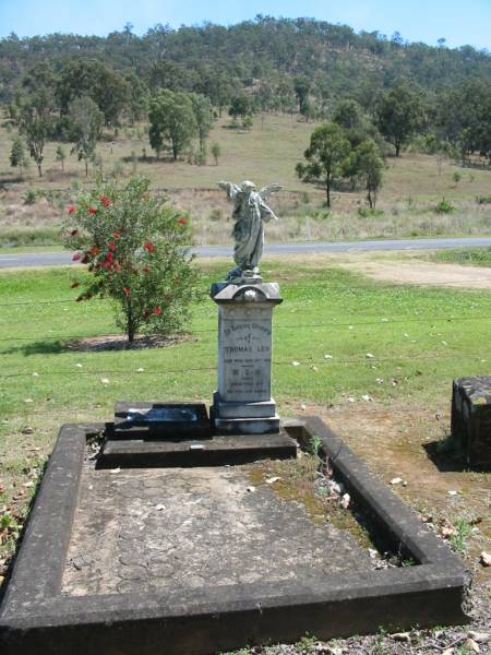 Thomas LEO,  | died 21 Aug 1911,  | erected by wife & family;  | Annie LEO,  | aged 61 years;  | Moore-Linville general cemetery, Esk Shire  | 