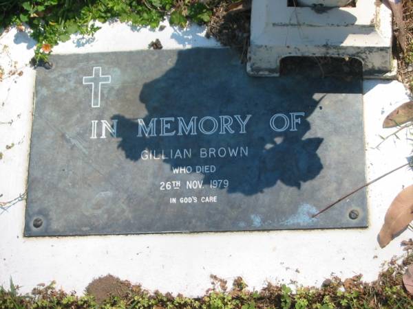 Gillian BROWN,  | died 26 Nov 1979;  | Moore-Linville general cemetery, Esk Shire  | 