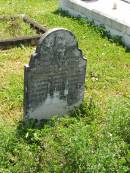 Hermena MARTIN,
wife mother,
died 25 May 1928 aged 76 years,
erected by husband;
Moore-Linville general cemetery, Esk Shire