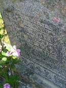 
Frederick Charles TRUEMAN,
father,
died 1 Oct 1961 aged 81 years;
Hannah Elizabeth TRUEMAN,
mother,
died 25 Sept 1950 aged 58 years;
Moore-Linville general cemetery, Esk Shire
