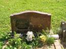 Ervyn John Gustav GERHARDT, 3-1-1911 - 3-12-2002, husband of Mavis, father father-in-law grandfather great-grandfather; James Martin GERHARDT, infant son, died 1941 Esk; Kay Helen GERHARDT, infant daughter, died 1948 Toowong; Moore-Linville general cemetery, Esk Shire  
