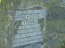 Henry George YOUNG,
husband,
died 7 Oct 1954 aged 66 years;
Moore-Linville general cemetery, Esk Shire