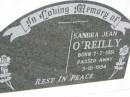 
Sandra Jean OREILLY,
born 7-7-1951 died 3-10-1994;
Mt Mort Cemetery, Ipswich
