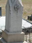 William STOKES born May 20 1845 Died July 9 1905 aged 60 years  also Sarah STOKES D 10 Apr 1950 aged 84 yrs 6 months  research contact: Susan Travers shopsuey@optusnet.com.au  Mt Walker Historic/Public Cemetery, Boonah Shire, Queensland  