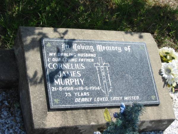 Cornelius James Murphy  | 21-8-1918 to 18-6-1994  | 75 years  | Mt Walker Historic/Public Cemetery, Boonah Shire, Queensland  |   | 