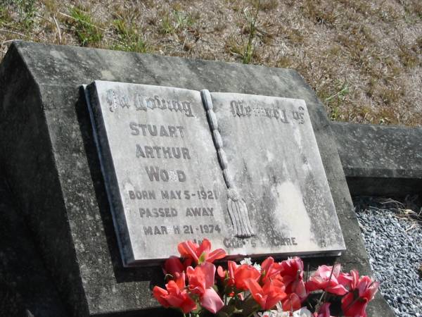 Stuart Arthur WOOD  | born 5 May 1921  | died 21 Mar 1974  |   | Mt Walker Historic/Public Cemetery, Boonah Shire, Queensland  |   | 