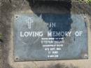 
Stefan PECKO
accidentally killed 18 Sep 1983, aged 37
Mt Cotton  Gramzow  Cornubia  Carbrook Lutheran Cemetery, Logan City


