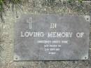 
Christopher (Paddy) BYRNE
12 Sep 1967
Mt Cotton  Gramzow  Cornubia  Carbrook Lutheran Cemetery, Logan City

