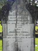 
Julius Matthias (HAACK)
husband of Caroline Emma HAACK
d: 13 Jul 1924, aged 80
Caroline Emma (HAACK)
d: 24 Jan 1934, aged 81
Mt Cotton  Gramzow  Cornubia  Carbrook Lutheran Cemetery, Logan City

