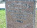 
Robert Franz Holzapfel
30 Jul 1956, aged 66
Mt Cotton  Gramzow  Cornubia  Carbrook Lutheran Cemetery, Logan City

