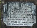 
Alfred Franz BENFER
b: 14 Mar 1894, d: 19 May 1949
Mt Cotton  Gramzow  Cornubia  Carbrook Lutheran Cemetery, Logan City

