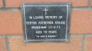 Bertha Katherina KRAUSE d: 22 Nov 1973, aged 76  Mount Cotton St Pauls Lutheran Columbarium wall  