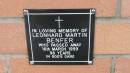 Leonhard Martin Benfer d: 16 Mar 1999, aged 86  Mount Cotton St Pauls Lutheran Columbarium wall  