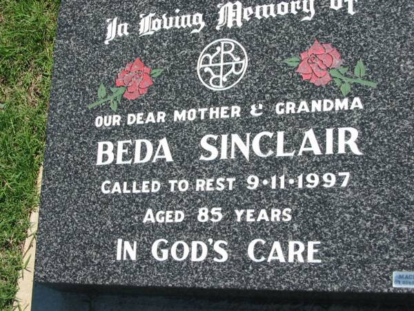 Beda SINCLAIR  | 9 Nov 1997, aged 85  | Mount Beppo Apostolic Church Cemetery  | 