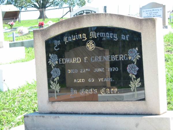 Edward F GRENEBERG  | 22 Jun 1970, aged 69  | (Eddie)  | Mount Beppo Apostolic Church Cemetery  | 