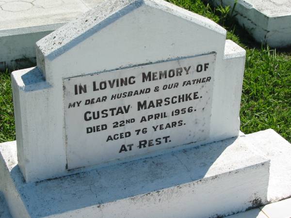 Gustav MARSCHKE  | 22 Apr 1956, aged 76  | Mount Beppo Apostolic Church Cemetery  | 