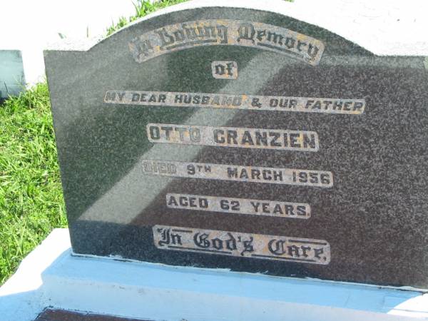 Otto GRANZIEN  | 9 Mar 1956, aged 62  | Mount Beppo Apostolic Church Cemetery  | 