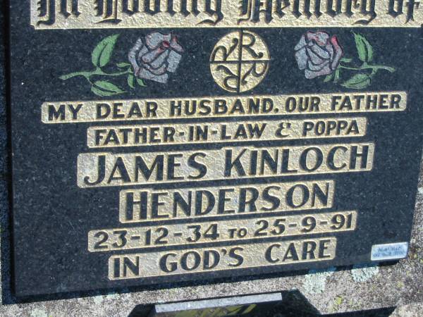 James Kinloch HENDERSON  | b: 23 Dec 1934, d: 25 Sep 1991  | Mount Beppo Apostolic Church Cemetery  | 