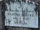 
Martha G. LINKE, wife mother,
1881 - 1945;
Mt Beppo General Cemetery, Esk Shire
