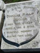 Douglas Phillip VOGLER, died 9 Nov 1926 aged 2 years 6 months; Mt Beppo General Cemetery, Esk Shire 