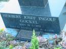 Herbert Josef Ingolf GOCKEL, born 20-1-1933 died 19-8-1998, children Helen, Matthew, Mark, Luke, John, Herbert, Josef, Michael; Mt Mee Cemetery, Caboolture Shire 