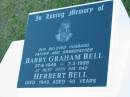 Barry Graham BELL B: 27 Jun 1946; D: 7 Mar 1998 father: Herbert BELL D: 1948 aged 50 Mt Mee Cemetery, Caboolture Shire 