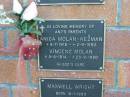 In loving memoty of Ani's parents Anica MOLAN-KEZMAN 8-7-1915 - 2-8-1980 Vincenc MOLAN 5-5-1914 - 23-9-1980  Mt Mee Cemetery, Caboolture Shire 